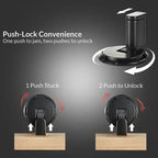 Floor Door Stopper | Press-to-Lock Mechanism | Durable Zinc Alloy | 2-Pack