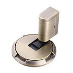 Floor Door Stopper | Press-to-Lock Mechanism | Durable Zinc Alloy | 2-Pack