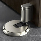 Floor Door Stopper | Press-to-Lock Mechanism | Durable Zinc Alloy | 2-Pack
