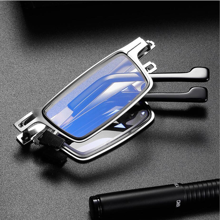 Folding Reading Glasses | Screwless Titanium Frame | Progressive & Blue Light Lenses