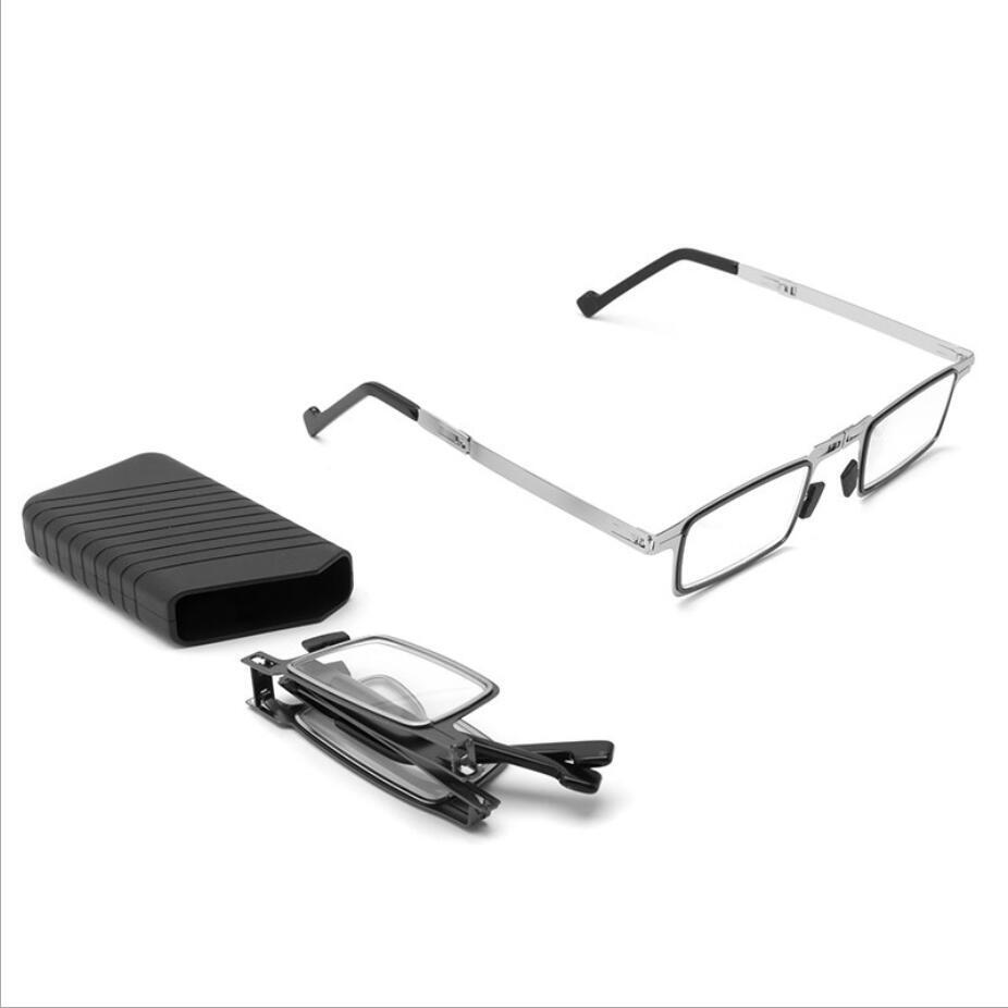 Folding Reading Glasses | Screwless Titanium Frame | Progressive & Blue Light Lenses