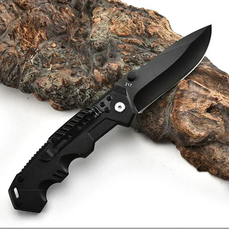 Folding Tactical Survival Knife | Stainless Steel Blade | Ergonomic Grip & Compact EDC | Outdoor Use