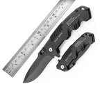 Folding Tactical Survival Knife | Stainless Steel Blade | Ergonomic Grip & Compact EDC | Outdoor Use