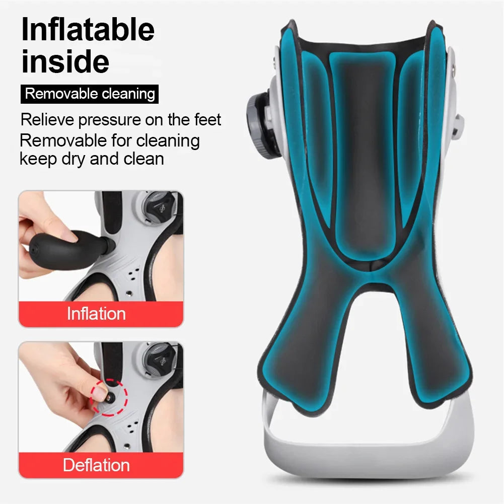 Foot Drop Ankle Brace | Inflatable Support & Quick-Adjust Strap | Breathable Mesh Fabric