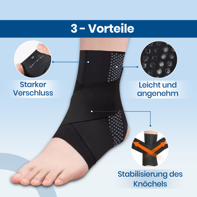 Football Ankle Brace | Low-Profile Stabilizing Wrap | Breathable Lightweight Fabric | In-Shoe Comfort