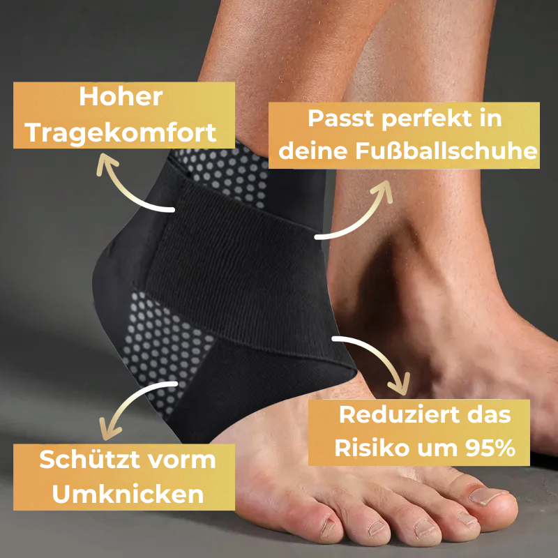 Football Ankle Brace | Low-Profile Stabilizing Wrap | Breathable Lightweight Fabric | In-Shoe Comfort