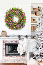 Front Door Wreath | Handmade Grapevine | Silk Buttercups & Lifelike Eucalyptus | Seasonal Decor