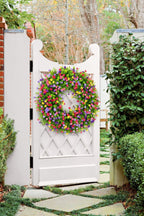 Front Door Wreath | Handmade Grapevine | Silk Buttercups & Lifelike Eucalyptus | Seasonal Decor