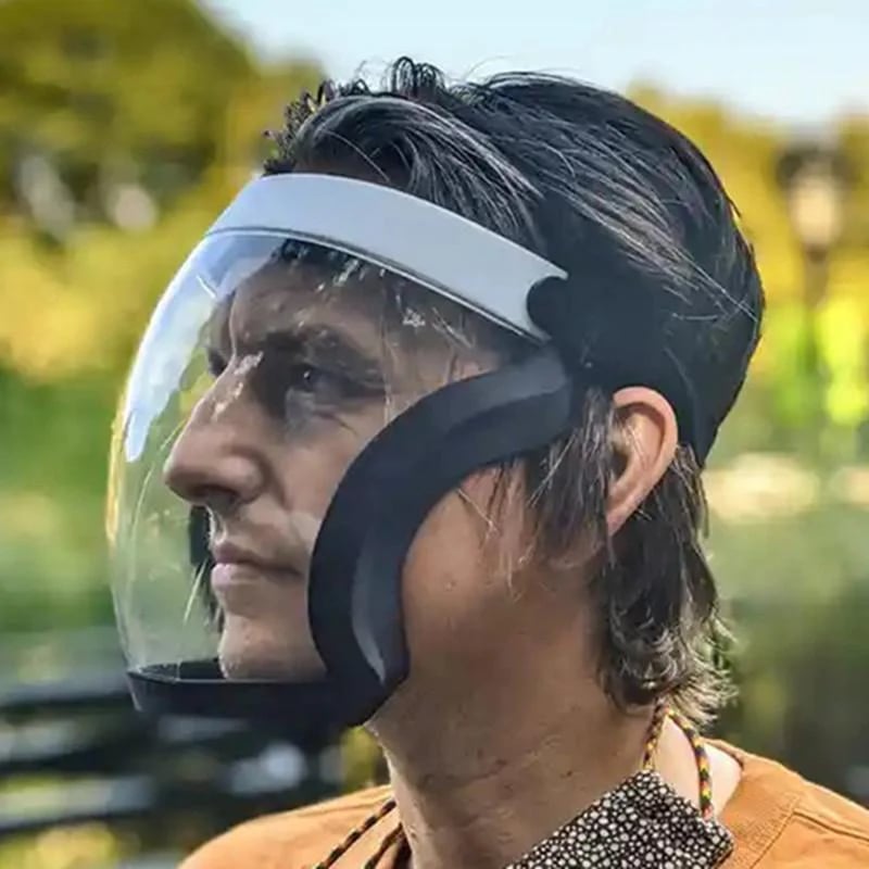 Full Face Shield | Large Wrap-Around Transparent | Anti-Fog | Comfortable Fit
