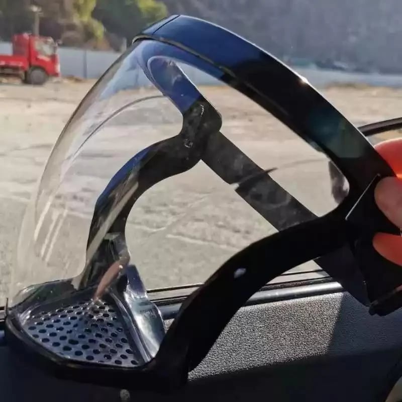 Full Face Shield | Large Wrap-Around Transparent | Anti-Fog | Comfortable Fit