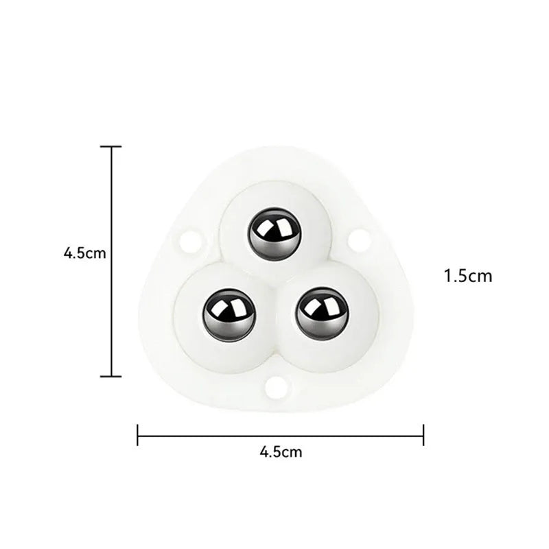 Furniture Mover Wheels | 360° Rotation | Self-Adhesive Backing & Stainless Steel Bearing