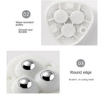 Furniture Mover Wheels | Full Rotation | Adhesive Base & Stainless Steel Bearings | 4-Pack