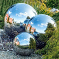 Garden Sphere | Mirror-Finish Decorative Ball | Stainless Steel, Rust-Resistant | Indoor/Outdoor