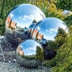 Garden Sphere | Mirror-Finish Decorative Ball | Stainless Steel, Rust-Resistant | Indoor/Outdoor