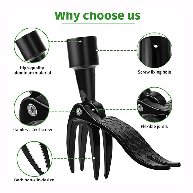 Garden Weeder | Detachable Extendable Handle | Stainless Steel | Ergonomic Design