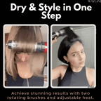 Hair Dryer & Styler | 360° Rotating Brush | Tourmaline Ceramic & Interchangeable Heads