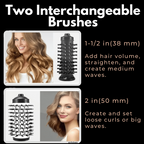 Hair Dryer & Styler | 360° Rotating Brush | Tourmaline Ceramic & Interchangeable Heads