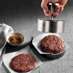 Hamburger Press | Ergonomic Hand Press | Stainless Steel & Non-Stick | Dishwasher Safe
