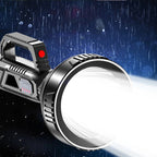 Handheld Spotlight Flashlight | Super Bright & Long-Range | USB Rechargeable with Power Bank