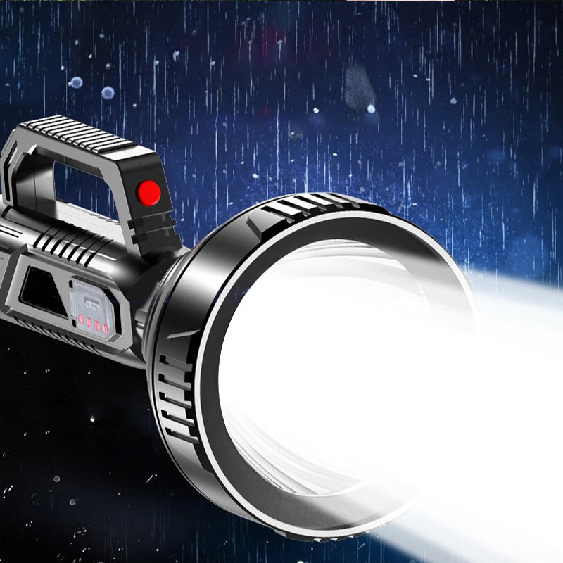 Handheld Spotlight Flashlight | Super Bright & Long-Range | USB Rechargeable with Power Bank