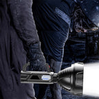 Handheld Spotlight Flashlight | Super Bright & Long-Range | USB Rechargeable with Power Bank