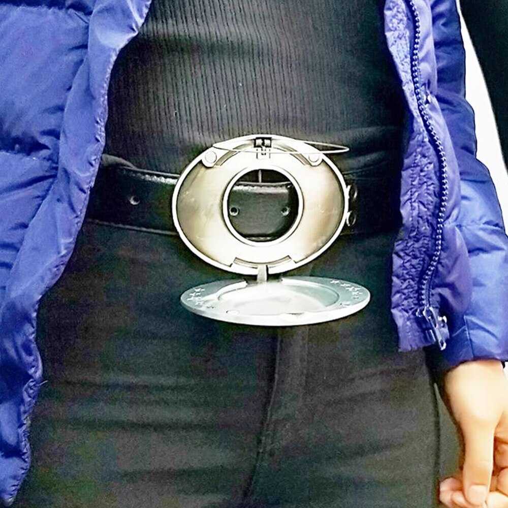 Hands-Free Belt Drink Holder | Retractable Flip-Open Buckle | Fits 70mm Bottles & Cans