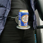 Hands-Free Belt Drink Holder | Retractable Flip-Open Buckle | Fits 70mm Bottles & Cans