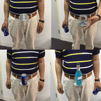 Hands-Free Belt Drink Holder | Retractable Flip-Open Buckle | Fits 70mm Bottles & Cans