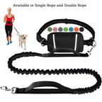 Hands-Free Dog Leash | Shock-Absorbing Bungee | Adjustable Hip Belt with Pockets | Comfortable Fit