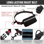 Hands-Free Dog Leash | Shock-Absorbing Bungee | Adjustable Hip Belt with Pockets | Comfortable Fit