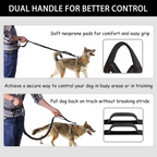 Hands-Free Dog Leash | Shock-Absorbing Bungee | Adjustable Hip Belt with Pockets | Comfortable Fit
