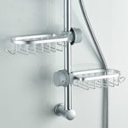 Hanging Shower Soap Dish | Quick-Drying Ventilated Design | Aluminum | No-Drill Install