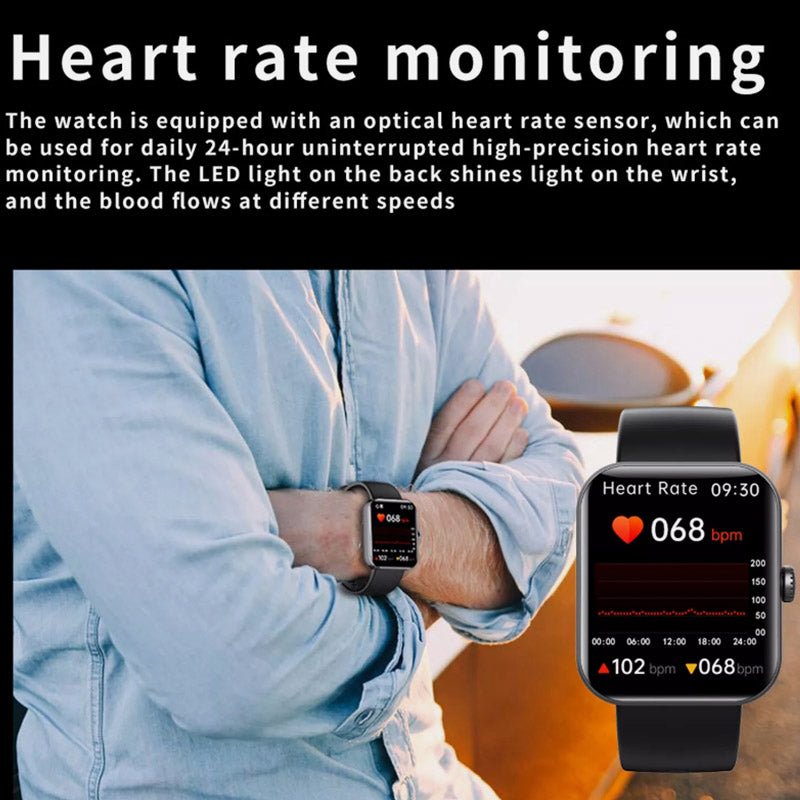 Health Tracker Watch | Heart Rate, BP & SpO2 | Sleep & Activity | 5-Day Battery