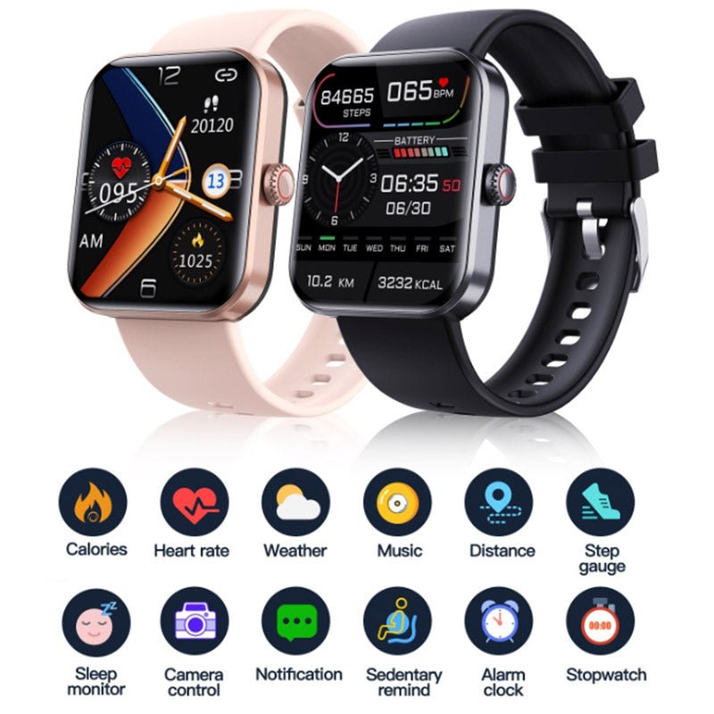 Health Tracker Watch | Heart Rate, BP & SpO2 | Sleep & Activity | 5-Day Battery