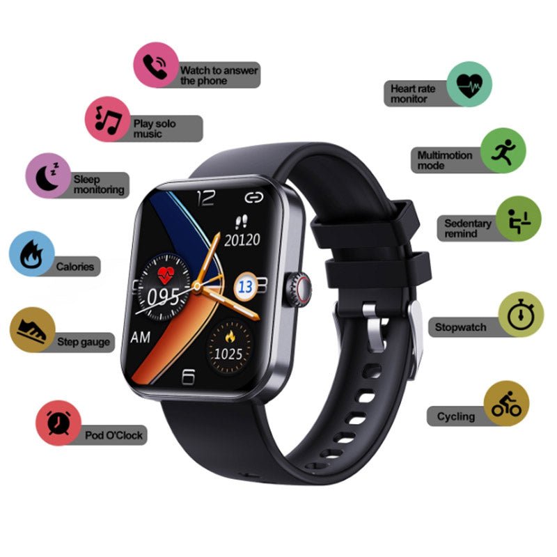 Health Tracker Watch | Heart Rate, BP & SpO2 | Sleep & Activity | 5-Day Battery