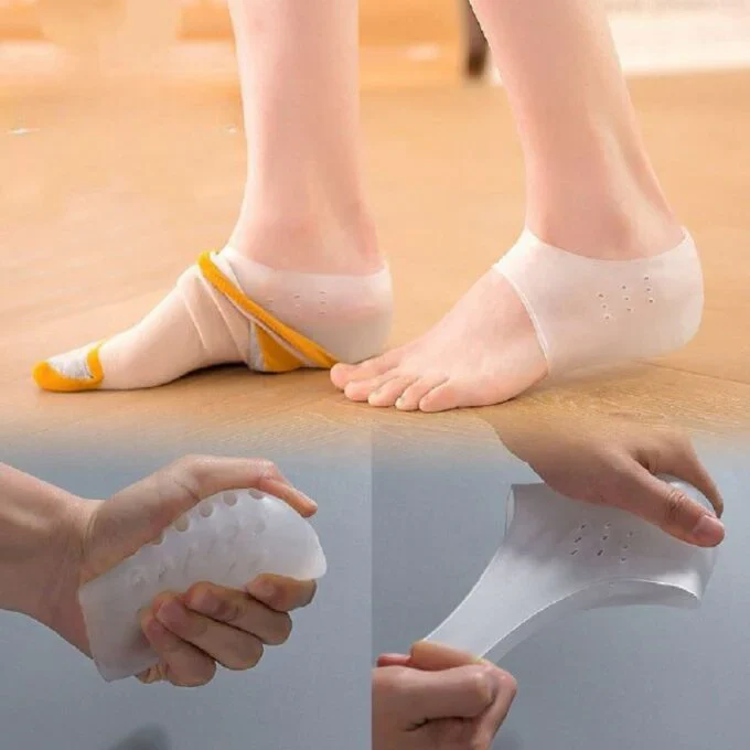 Height Increasing Insoles | Undetectable Design | Transparent Silicone | Up to 2.2 in Increase