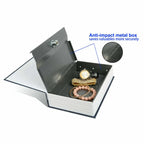 Hidden Book Safe | Locking Diversion Vault | Metal Construction & Includes 2 Keys | Travel Size