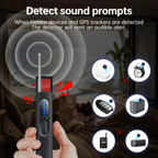 Hidden Camera & GPS Detector | RF & Magnetic Field Detection | USB-C Rechargeable & Long Battery