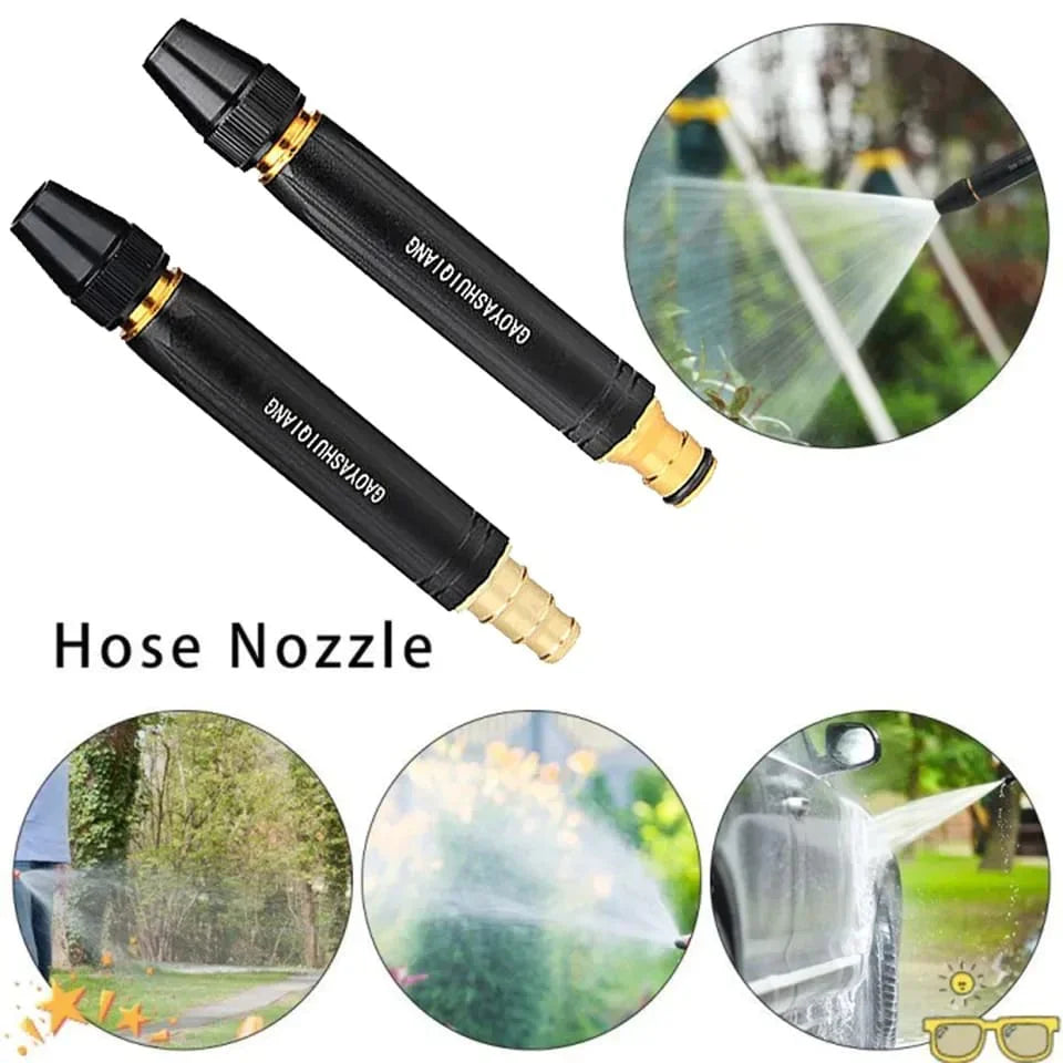 High-Pressure Hose Nozzle | Adjustable 360° Spray | Lightweight Aluminum & Leak-Proof Seal