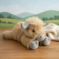 Highland Cow Plush Toy | Super-Soft Huggable | Soft Fabric & Cotton Fill | Gift for All Ages