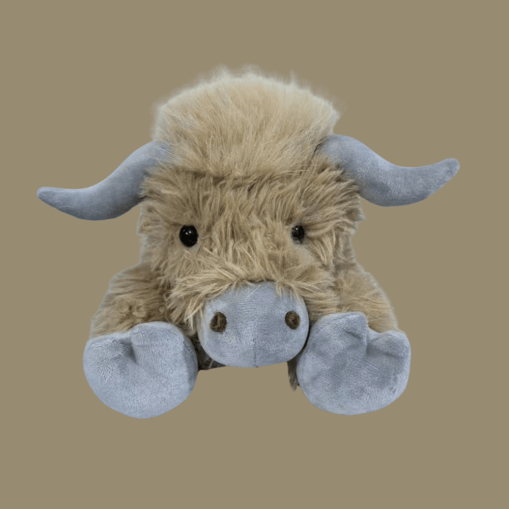 Highland Cow Plush Toy | Super-Soft Huggable | Soft Fabric & Cotton Fill | Gift for All Ages