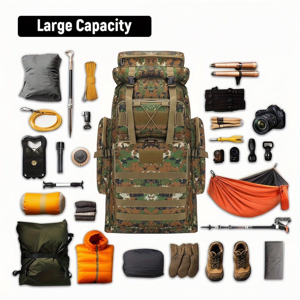 Hiking Backpack | Tactical Daypack | 40L Capacity & Durable Fabric | Travel & Camping