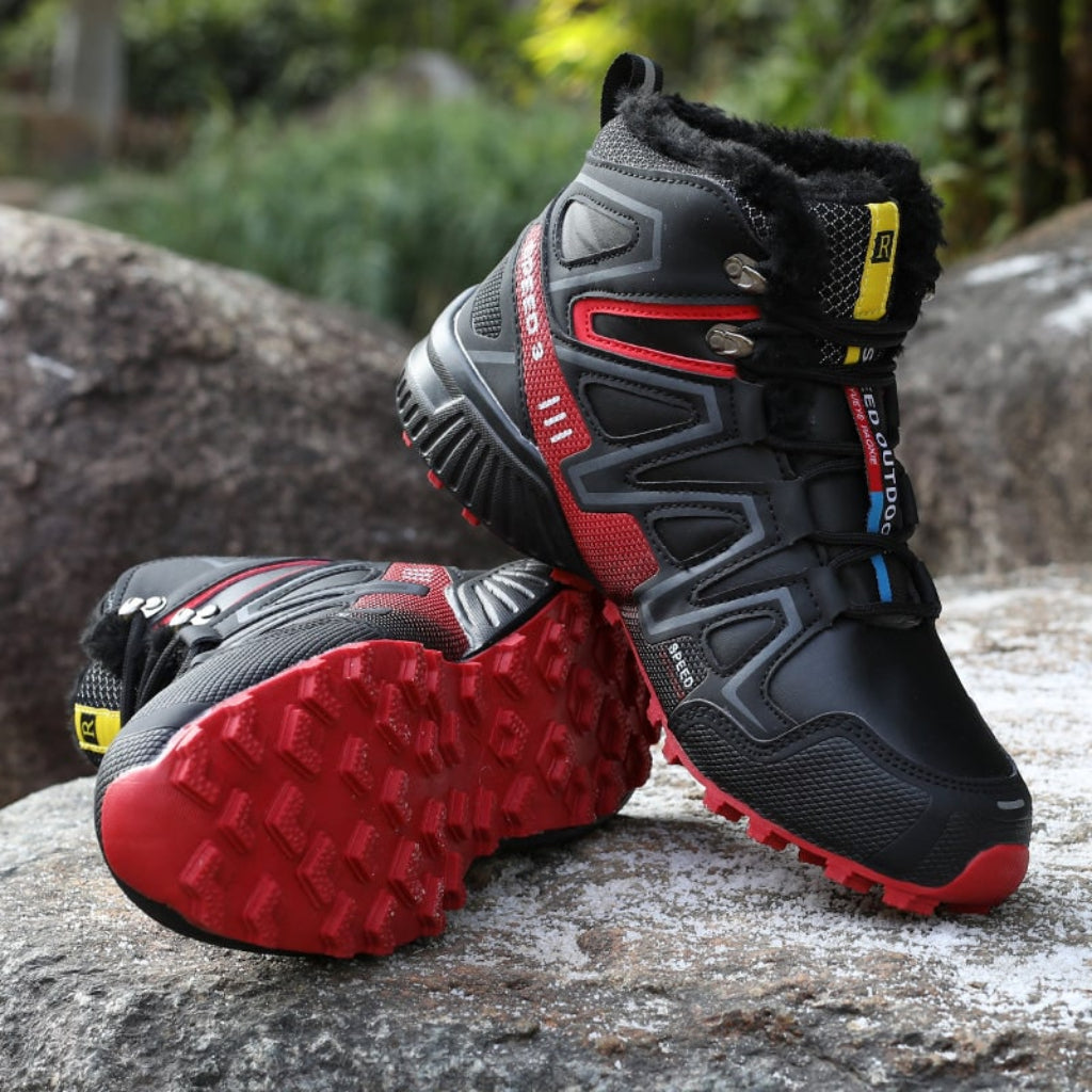 Hiking Boots | Waterproof Ankle Design & Non-Slip Sole | Lace-Up Closure | Insulated Warmth