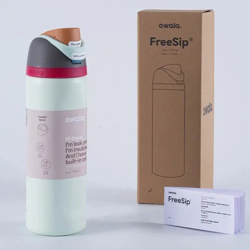 Insulated Water Bottle 24 oz | Leakproof Flip Spout | Stainless Steel, BPA-Free | Gym & Travel