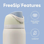 Insulated Water Bottle 24 oz | Leakproof Flip Spout | Stainless Steel, BPA-Free | Gym & Travel