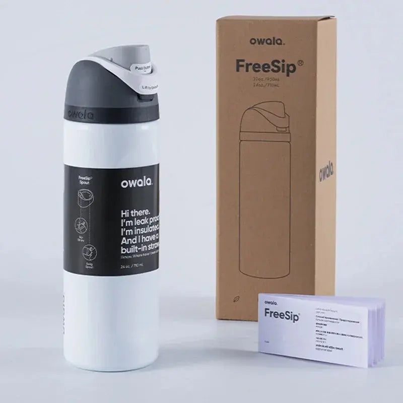 Insulated Water Bottle 24 oz | Leakproof Flip Spout | Stainless Steel, BPA-Free | Gym & Travel