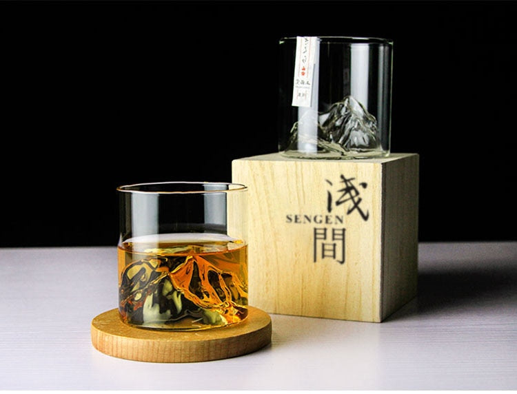 Japanese Whiskey Glass | Compact Crystal Glass | 250ml Capacity | Sustainable Design