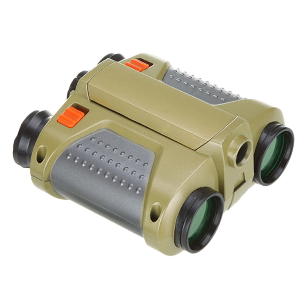Kids Night Vision Binoculars | 4x Magnification & Easy Focus | Shockproof Body & Adjustable Eyecups