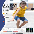 Kids Smartwatch | GPS Tracking & Activity Monitor | Health Monitoring | iOS & Android Compatible