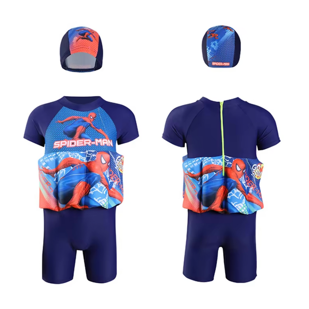 Kids Swim Vest | 3-in-1 Float Vest with Built-In Shorts | Removable Floats | SPF 50+ Sun Protection